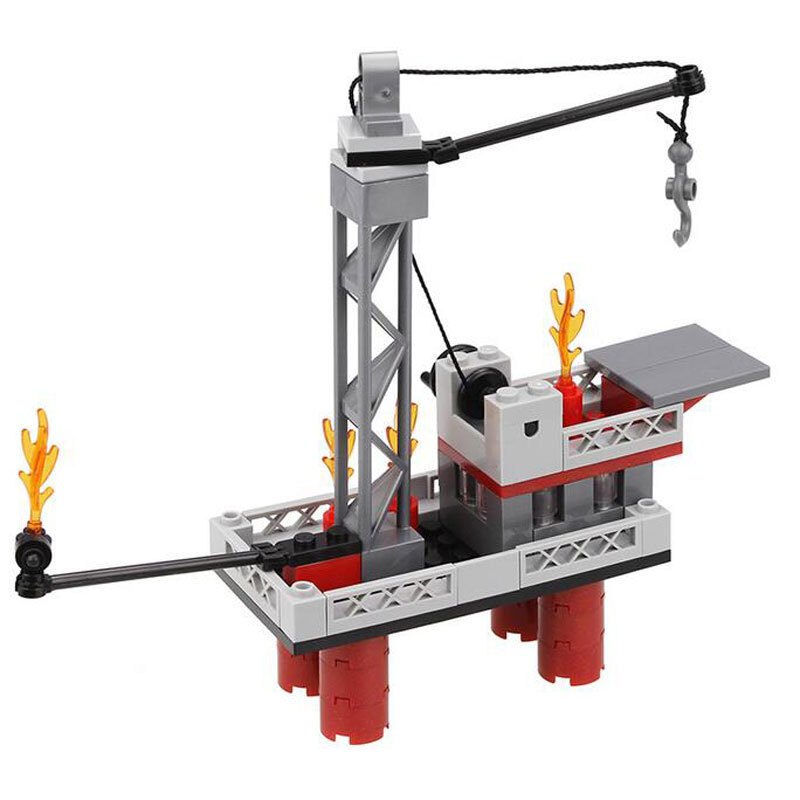 拼装积木玩具飞机拼插儿童消防系列海空直升机男孩拼装积木拼插玩具