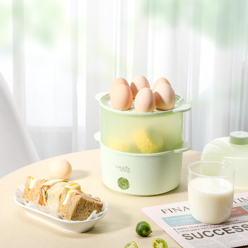 乐扣/小家电多功能早餐机绿色200W高清大图