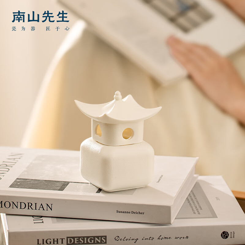 南山先生 创意香薰蜡烛陶瓷桌面摆件氛围感四季香颂香薰套装 四季香颂单个装_茶春高清大图