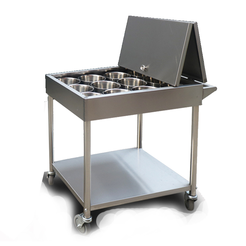 健威(JW)不锈钢调 料 车(推车饭店调味车 调味缸 手推调料台)