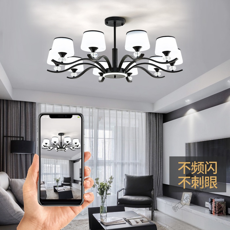 苏宁放心购 北欧吊灯客厅后现代餐厅卧室灯具大气简约创意家用轻奢防尘灯饰高清大图