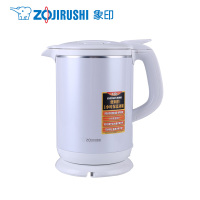 象印(ZO JIRUSHI)电热水壶 CK-AWH10C-WA 不锈钢电水壶手提式快烧壶防漏防空烧电水壶 1L 白色