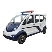 德武军恒 电动巡逻车 三排8座全封闭治安巡查车4000瓦+60v100ah*5只铅酸电池刹车助力