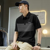 [1.5折价49元]唐狮 polo衫男短袖男士polo衫短袖拼接翻领男polo衫短袖