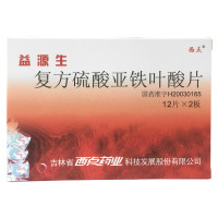 西点益源生 复方硫酸亚铁叶酸片 50mg*24片 缺铁性贫血