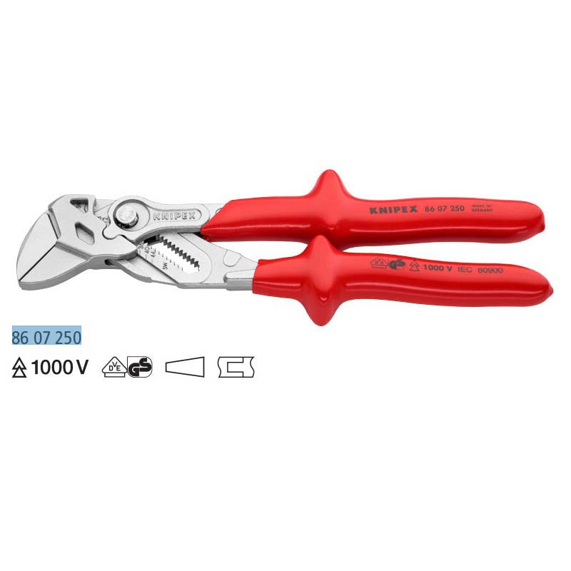 凯尼派克(KNIPEX) 绝缘钳式扳手 K8607250 货期8周