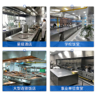 lecon乐创厨房冰箱 冷藏冷冻双温三门冰箱大容量冷柜饭店后厨冷藏冷冻展示柜食品储藏箱三大门玻璃款[全冷藏]