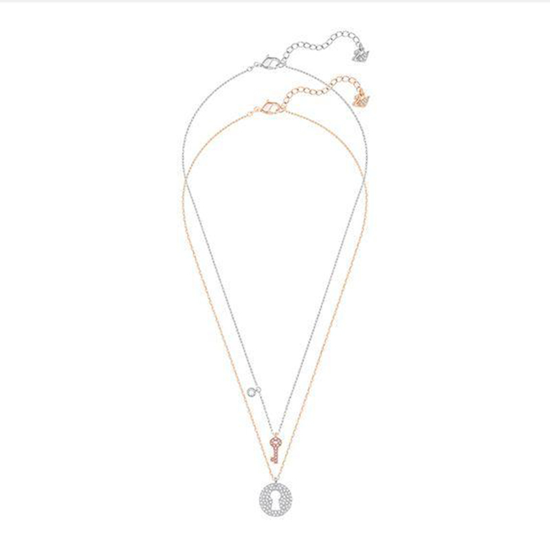 SWAROVSKI 施华洛世奇 CrystalWishesKey人造水晶女士吊坠项链套装项饰5272240