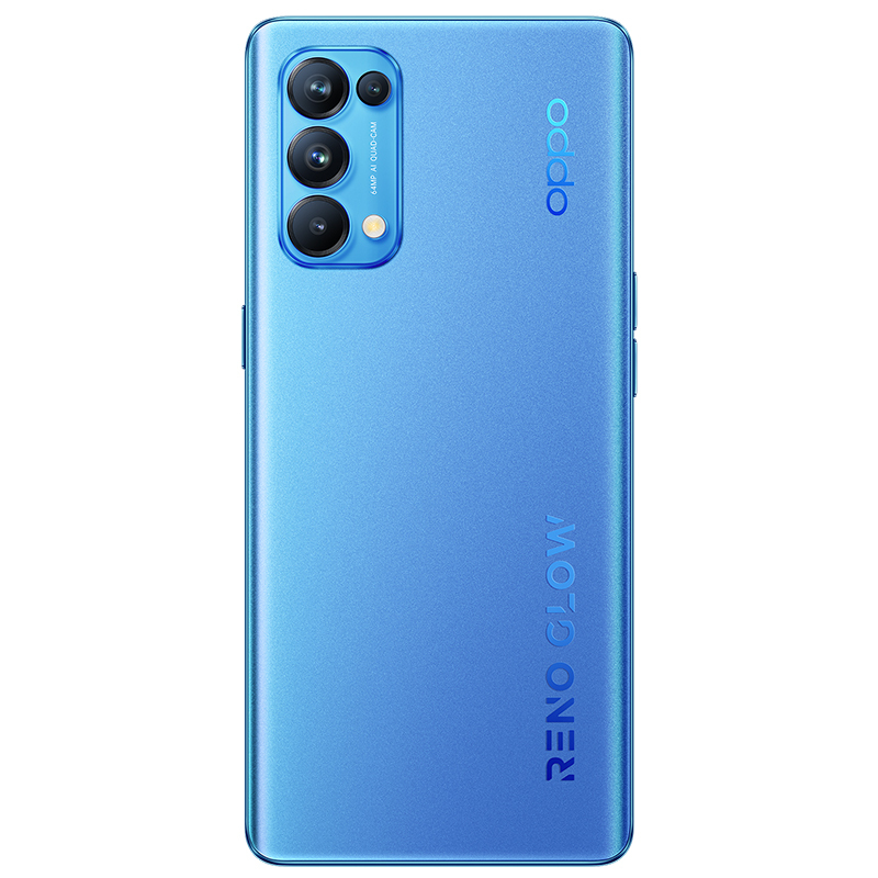 OPPO Reno5 Pro 5G 极光蓝 8GB+128GB 全网通 天玑1000+ 6400万水光人像四摄65W闪充 轻薄机身拍照美颜游戏智能手机