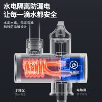 志高(CHIGO)电热水龙头加热器即热式速热厨房宝快速过自来水热热水器家用_银色漏保款