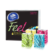 维达(Vinda)手帕纸 Feel系列黑色魅惑香四层手帕纸*12包
