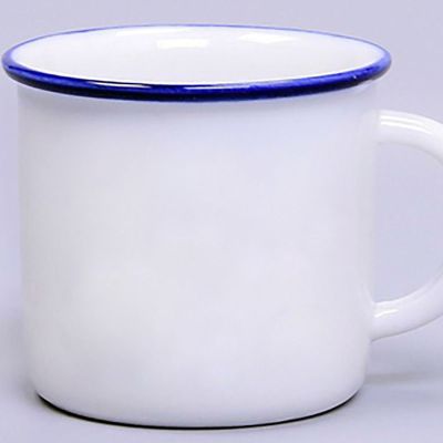 小号传统仿搪瓷杯怀旧复古革命毛爷爷怀旧仿搪瓷迷你陶瓷茶杯六个