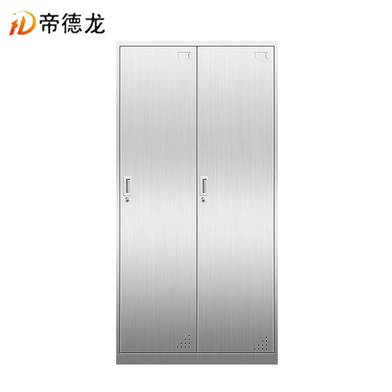 帝德龙两门不锈钢衣柜员工宿舍柜BX5 900*420*1800mm高清大图