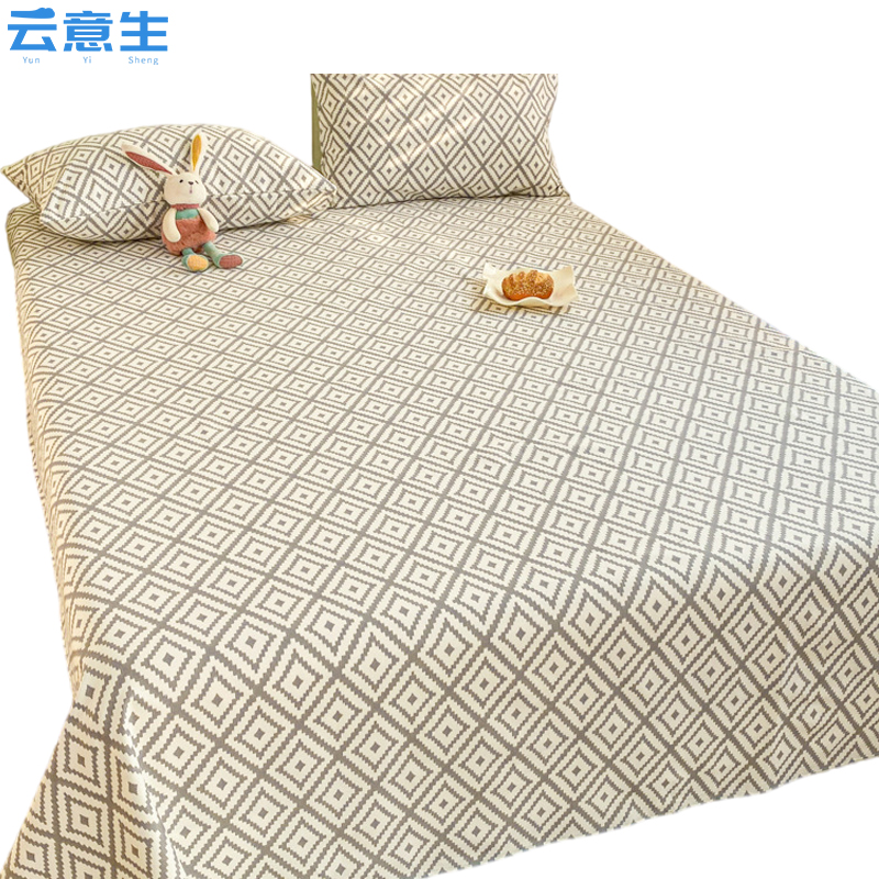 云意生 床单 全棉老粗布 120*200cm/条高清大图