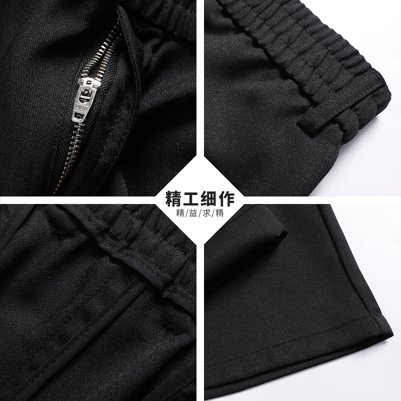 恒源祥中年爸爸夏季薄款休闲裤子男裤中老年人春秋冰丝松紧腰西裤高清大图