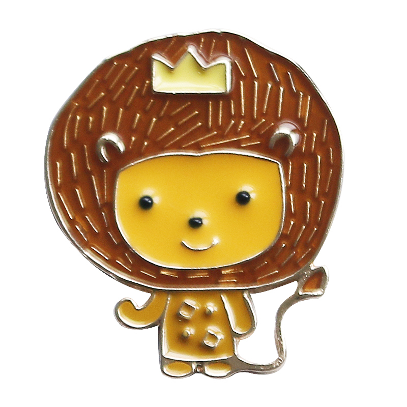 小狮子小羊狗狗狐狸可爱卡通日系胸针徽章包挂件男女情侣潮ins小狮子