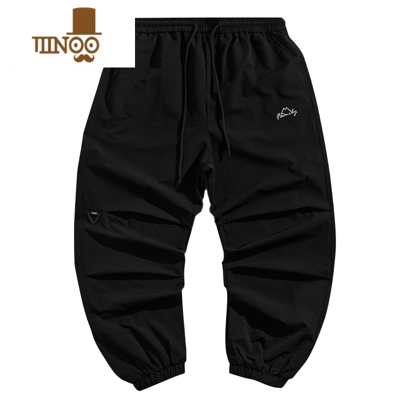 YANXU马切达秋季日系高街伞兵裤男士休闲束脚长裤男生宽松百搭裤子潮牌高清大图