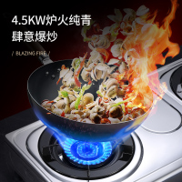 优盟(UM)UZ249X燃气灶天然气灶具煤气灶双灶台式4.2KW大火力煤气炉灶台不锈钢(120分钟定时)-液化气