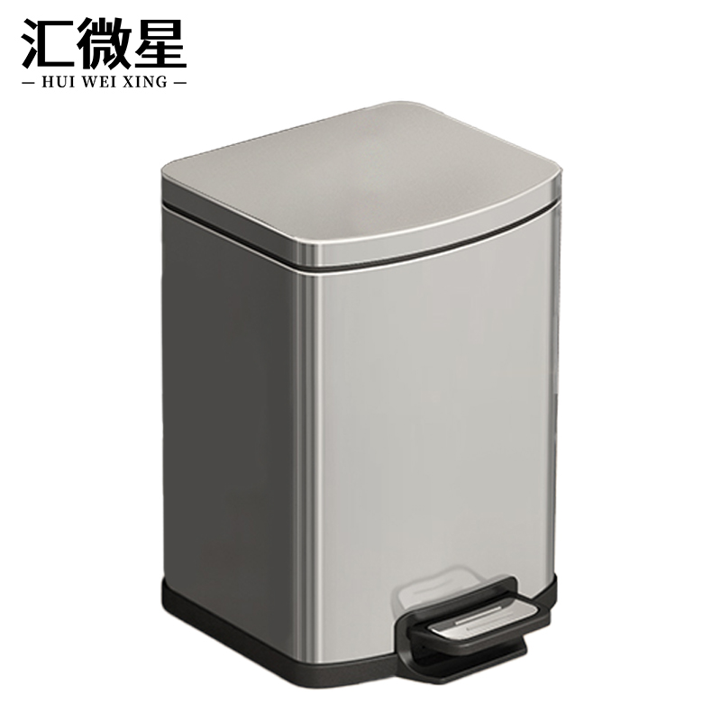 汇微星脚踏垃圾桶高清大图