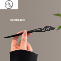 JiMi檀木发簪女新中式木簪古风高级感木质盘发发钗简约现代感发张簪子 普通木款仙芝