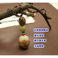 天然血丝菩提毛衣链长款刻莲花配饰禅意简约文艺范项链秋冬百搭送女朋友老婆生日礼物