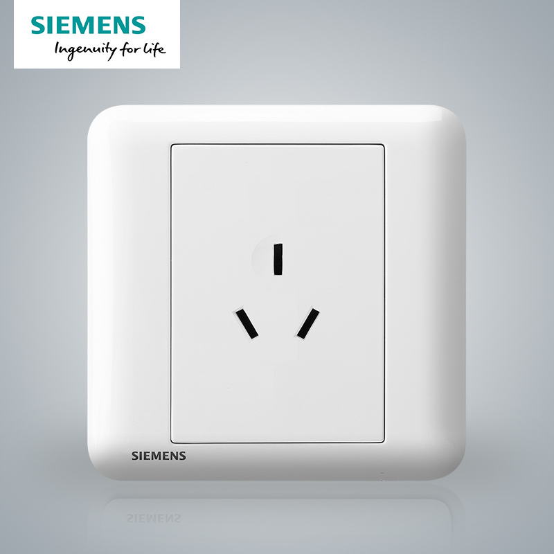 西门子(SIEMENS)开关插座 皓睿玉釉白系列10A三孔电源插座5UB01133NC01