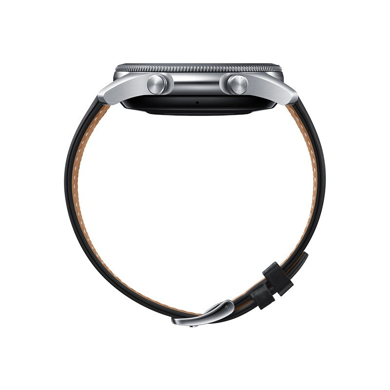 三星Galaxy Watch3 BT版 蓝牙电话智能手表 血氧检测+天气表盘+压力检测+移动支付 45mm 冷山灰