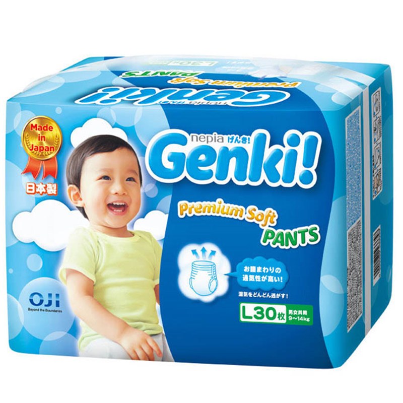 妮飘 Genki更祺婴儿宝宝拉拉裤小内裤 L码30片