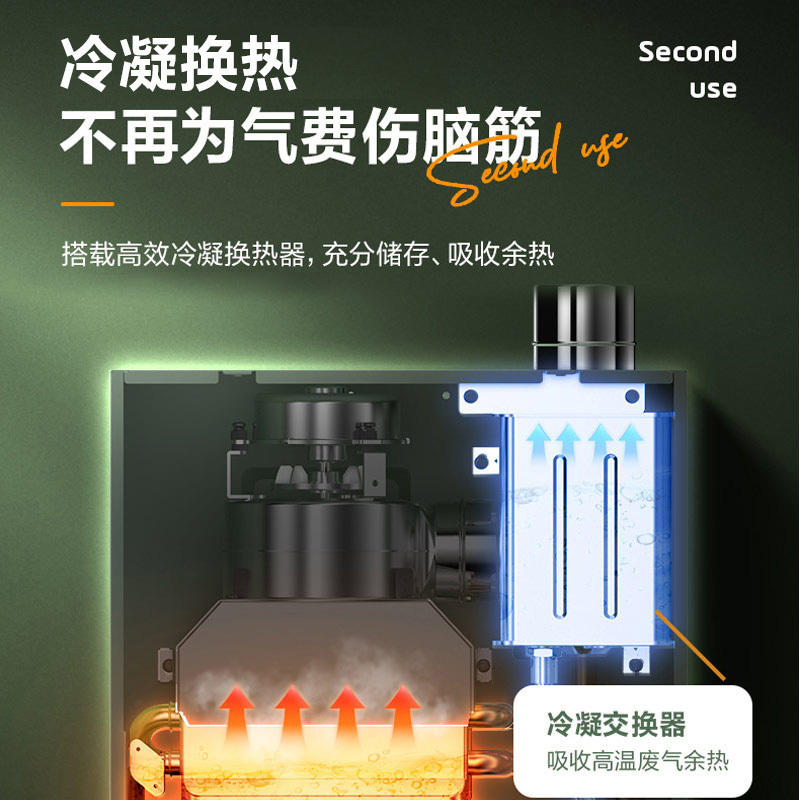 万家乐全屋零冷水一级能效恒温WiFi智控燃气热水器家用天然气强排16升TLU3