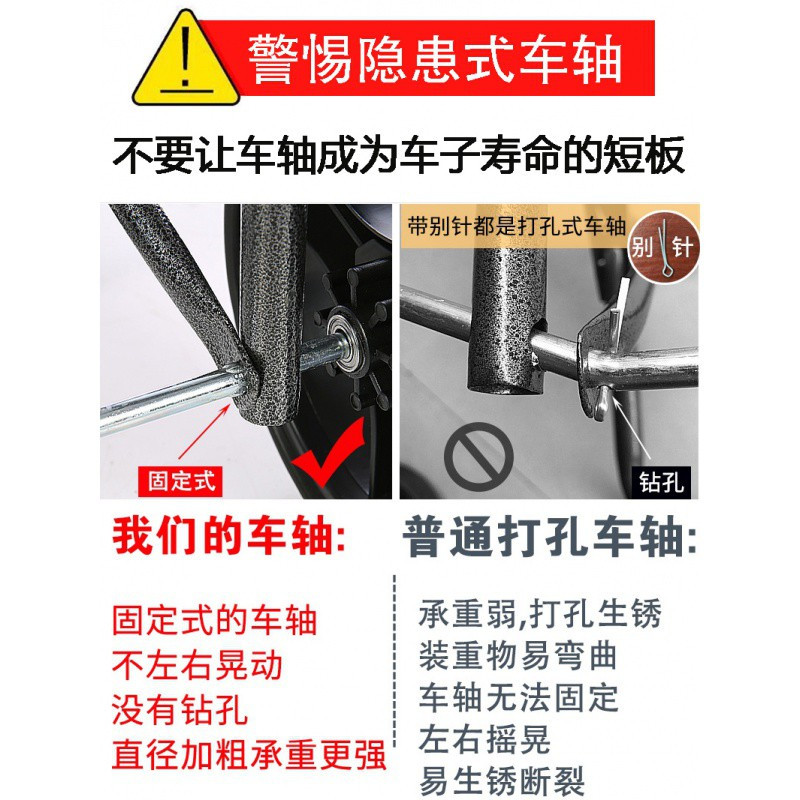 老人买菜车小拉车轻便手拉车便携折叠拉杆车家用小推车拖车购物车 三维工匠 咖啡方格-升级款家用拖车