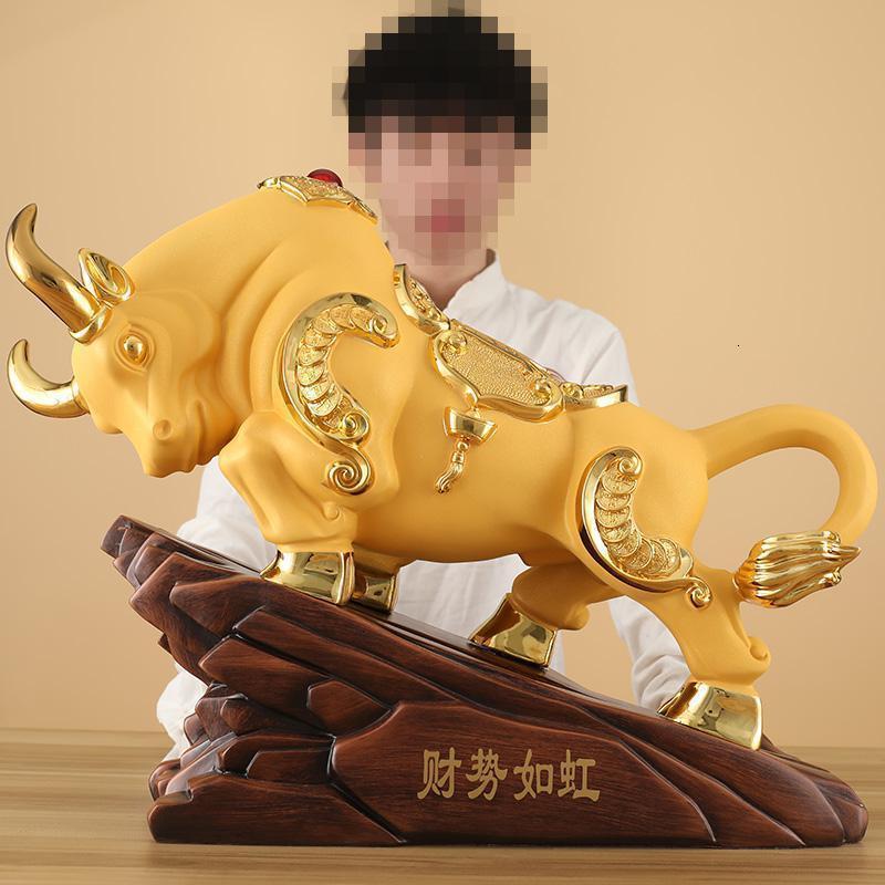 镇宅牛摆件牛气冲天金牛办公室老板桌工艺装饰店铺开业送礼品_956_994