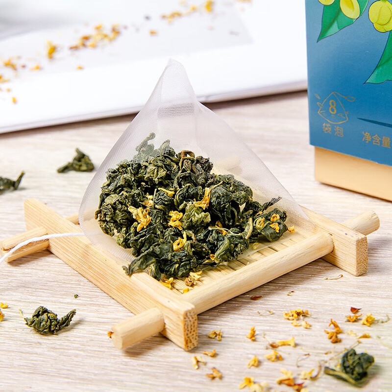 忆江南 花草茶 桂花乌龙茶24g 冷泡花茶水果茶网红茶包下午茶三角袋泡茶高清大图