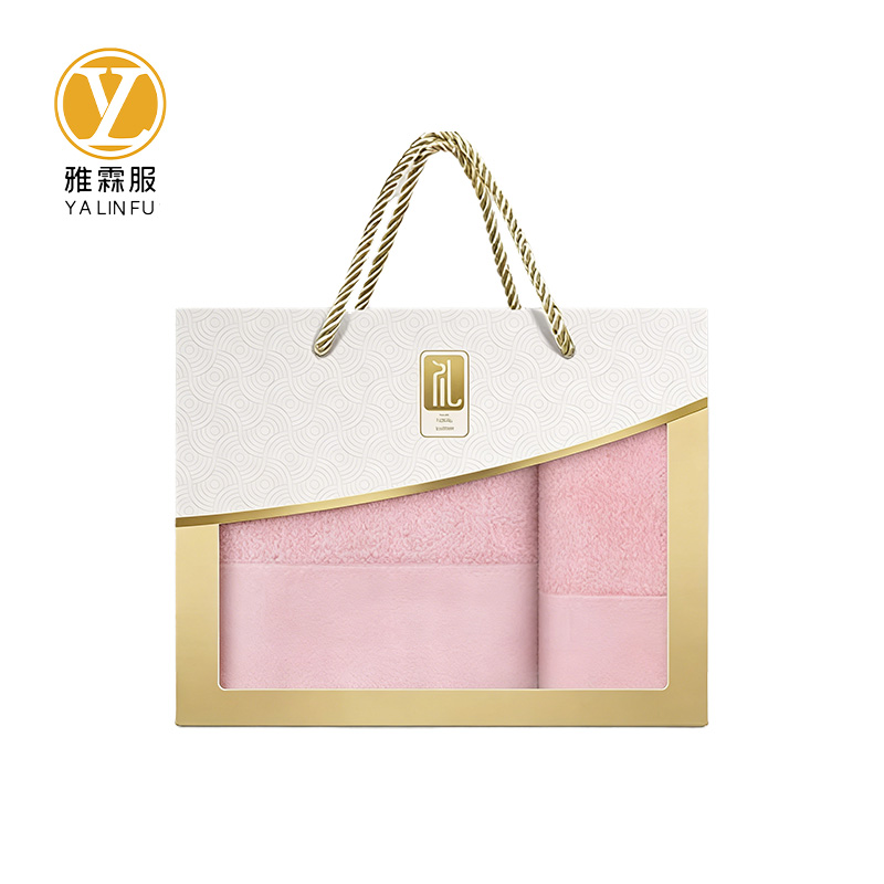 雅霖服 毛巾浴巾礼盒(一浴两毛)YLFLH120102 套高清大图