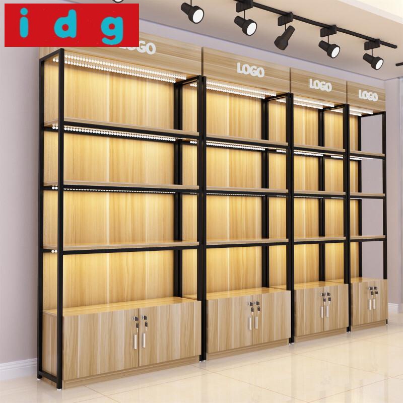 简约现代货架展示柜陈列柜母婴店货柜展柜产品展架超市陈列架化妆品