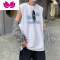 七斓运动背心男健身夏季宽松潮牌ins坎肩上衣胖子大码篮球无袖t恤内搭