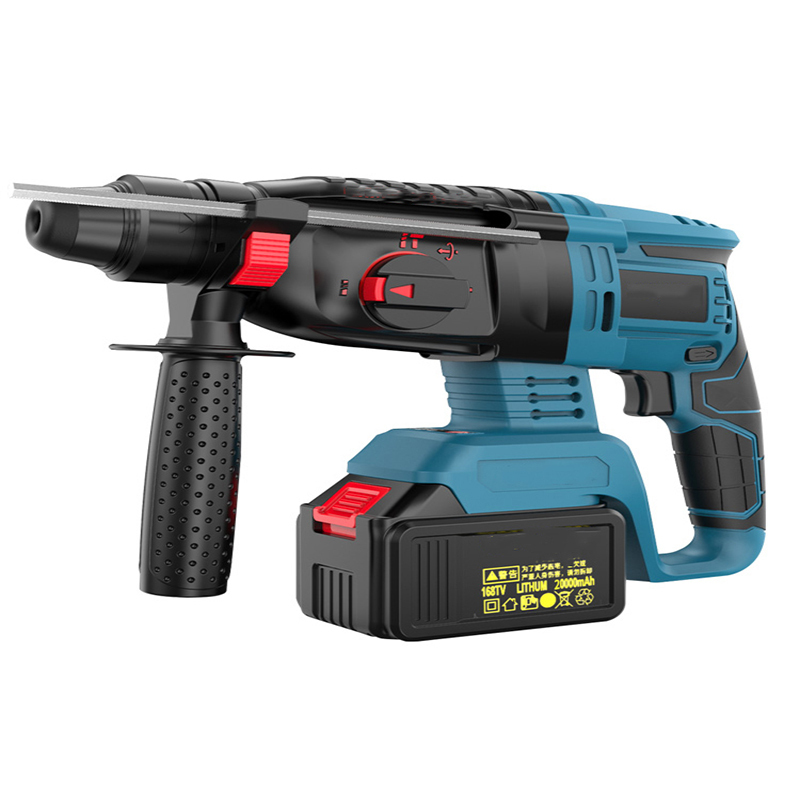 充电式电锤古达捶冲击钻混凝土电镐大功率无线锂电池工业级168tv二电