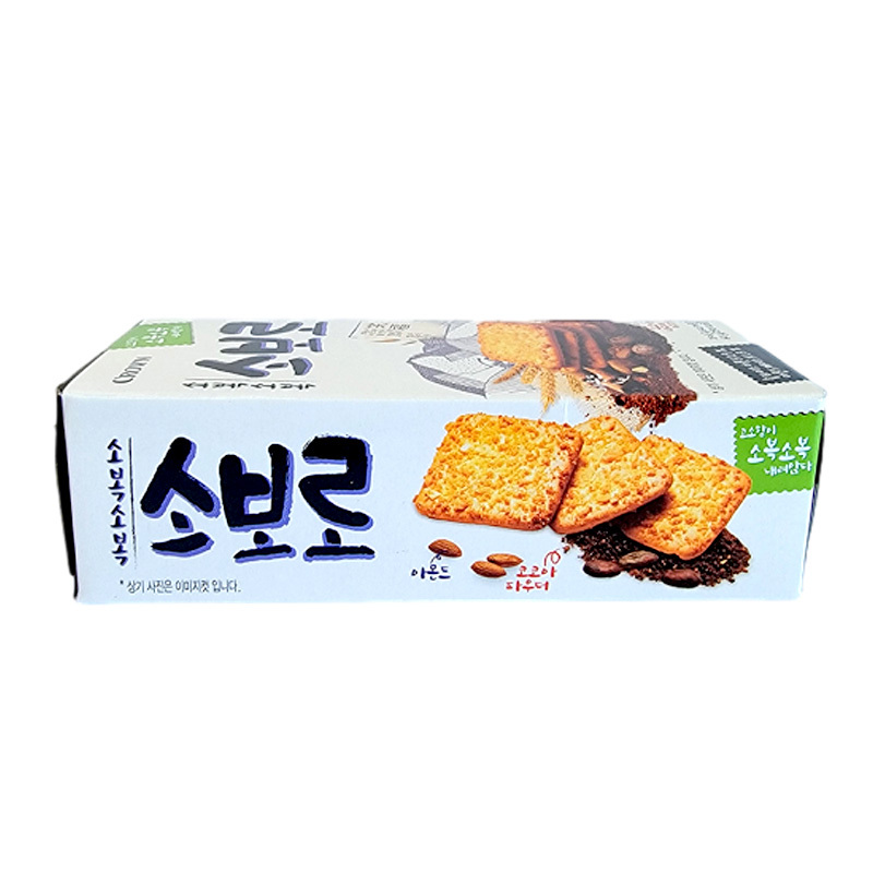 韩国CROWN克丽安笑福酥脆饼干盒装60g(2小包)休闲零食下午茶点心
