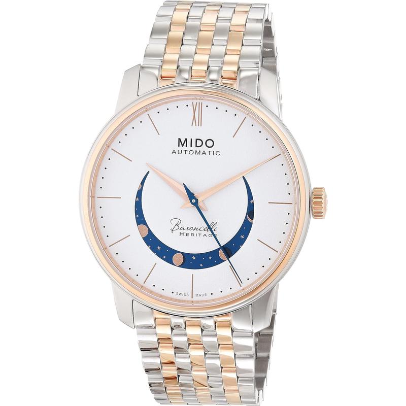 Mido瑞士手表 贝伦赛丽系列 “月相”自动机械腕表男表 送男友礼物高清大图