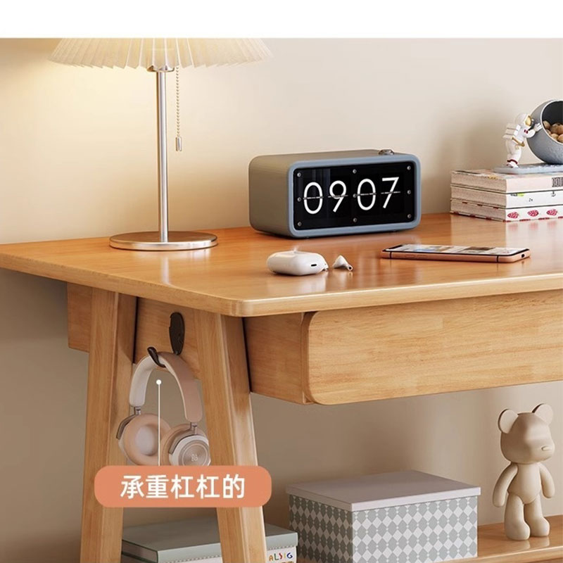 宜掌柜 木质书桌 100*55*75cm 张高清大图