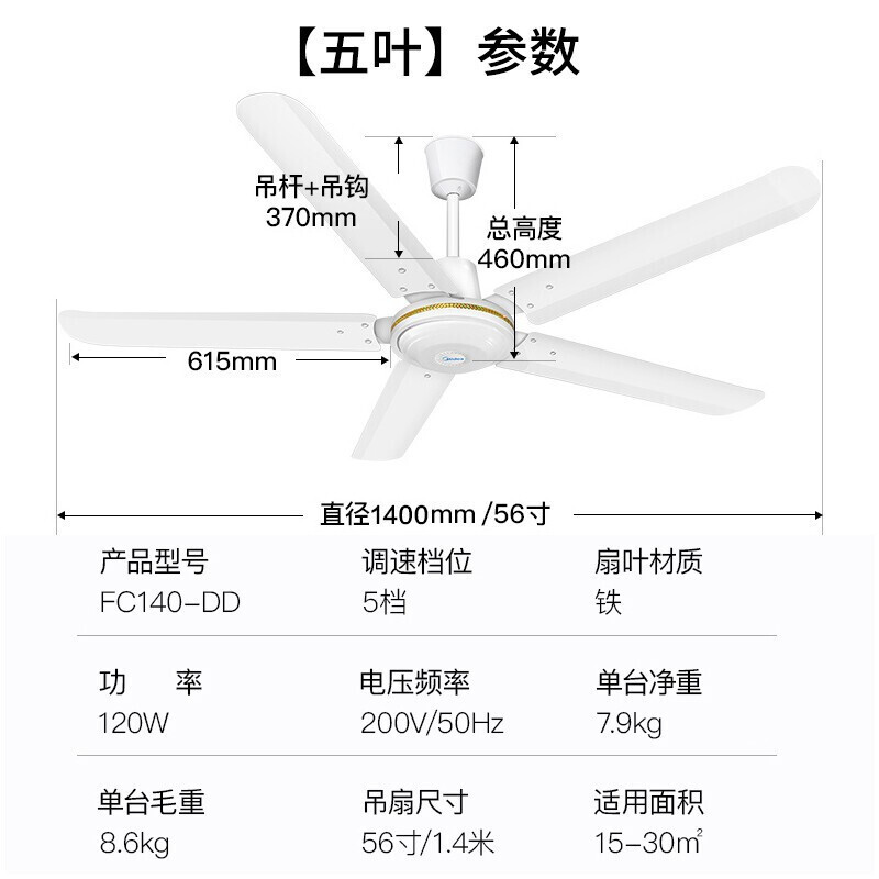 美的(midea)电风扇fc140-dd报价_参数_图片_视频
