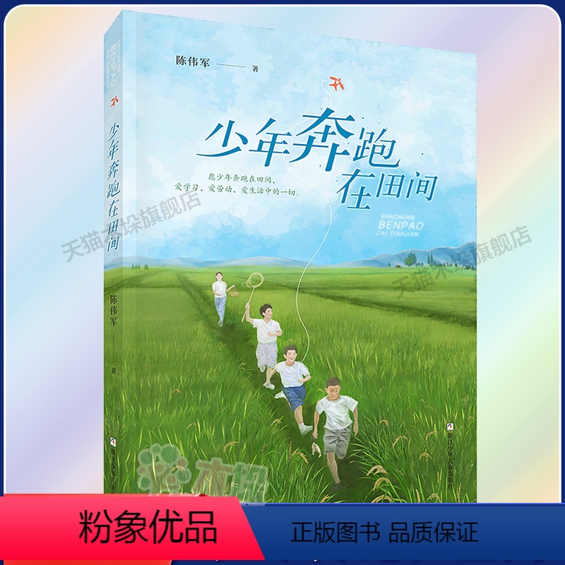 少年奔跑在田间 【正版】少年奔跑在田间 陈伟军著 儿童文学青少年成长励志读物三四五六年级小学生课外阅读书籍 儿童文学作品