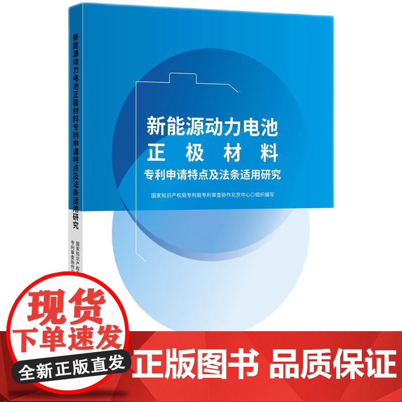 2024新书 新能源动力电池正极材料专利申请特点及法条适用研究 知识产权出版社 9787513086325高清大图
