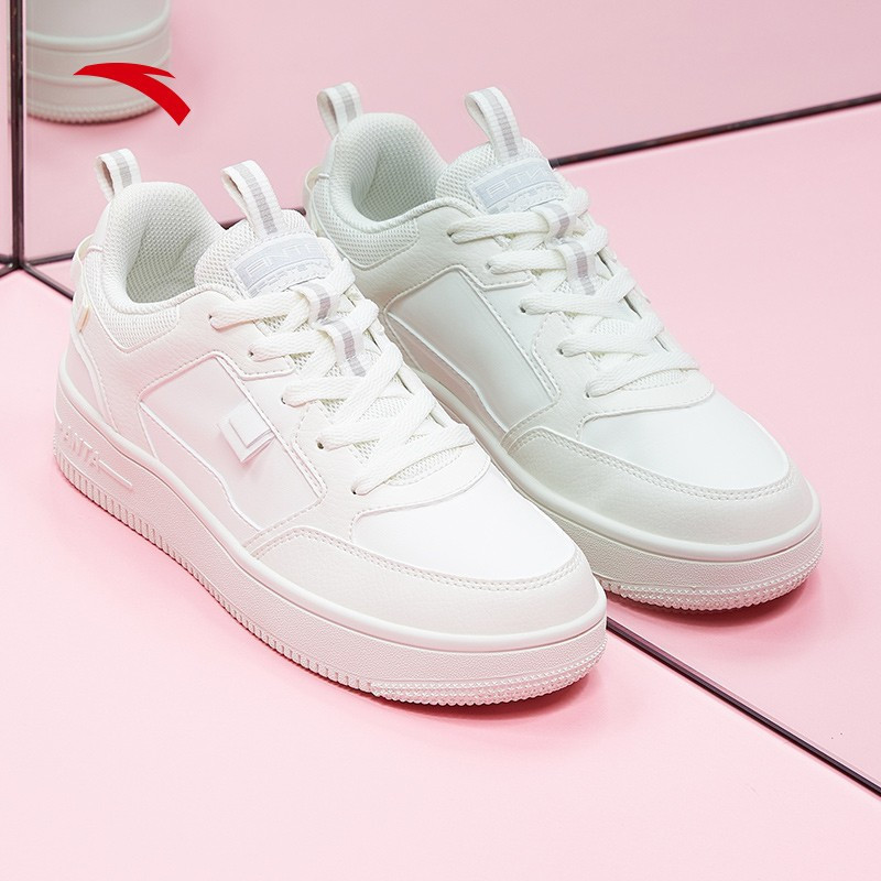 安踏新霸道女鞋运动鞋复古潮流女鞋厚底舒适板鞋休闲鞋922018061 -2