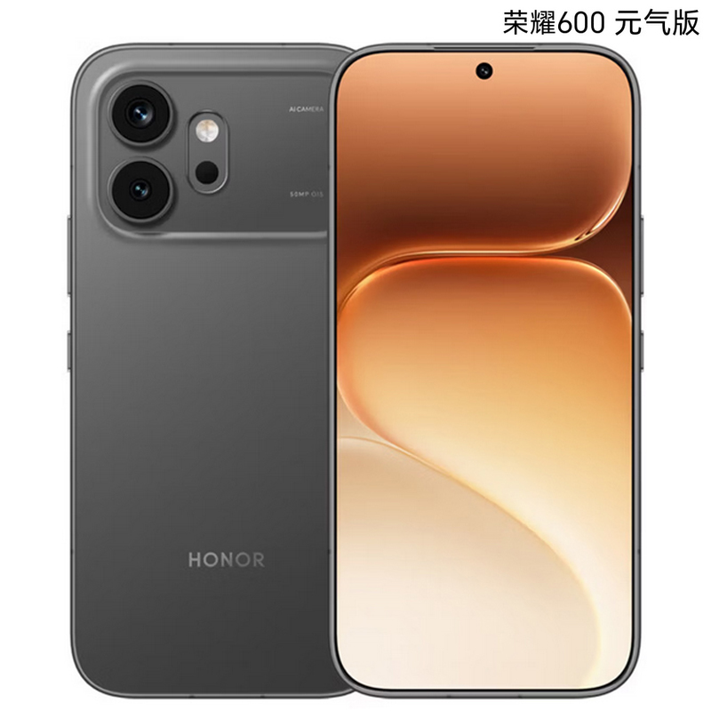 荣耀600 元气版 12GB+256GB 曜石黑 7000mAh电池 索尼高清主摄 绿洲护眼屏 AI 学生 拍照5G手机高清大图