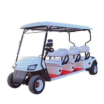 婉晨电动高尔夫球车电动巡逻小区物业保安四轮车公园景区旅游电动观光车铁壳楼盘看房摆渡车新能源电动电瓶车 三排款 72V