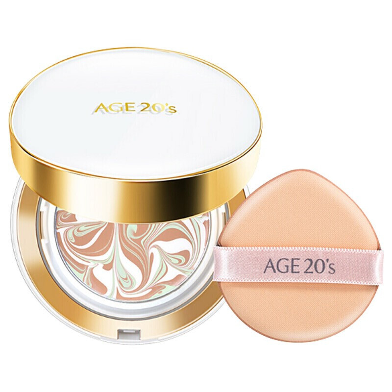 AGE20’S韩国爱敬气垫BB霜粉底霜 粉底/遮瑕滋养保湿持久水润提亮肤色隐形毛孔持久不脱妆12.5g*2 白盒13#