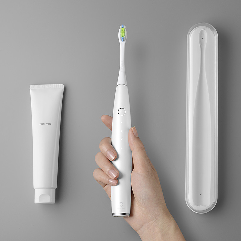 欧可林(Oclean) one智能声波电动牙刷家用成人款男女情侣超自动震动美白软毛 续航60天 珍珠白