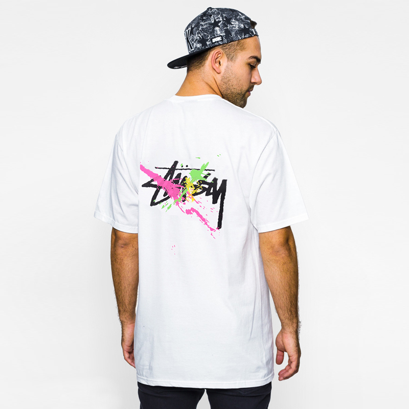 stussy短袖t恤男女款2020夏季新款斯图西爱与和平男士潮休闲宽松视频