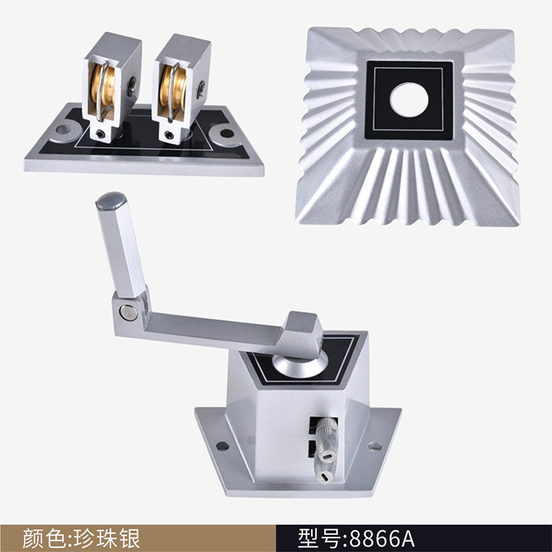 美帮汇8866-8818型套餐升降晾衣架配件手柄把 顶轮全铝好手摇器高清大图