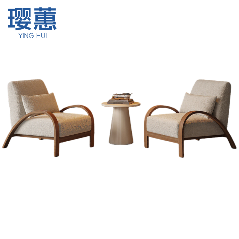 璎蕙 沙发椅1*2+边几 套高清大图